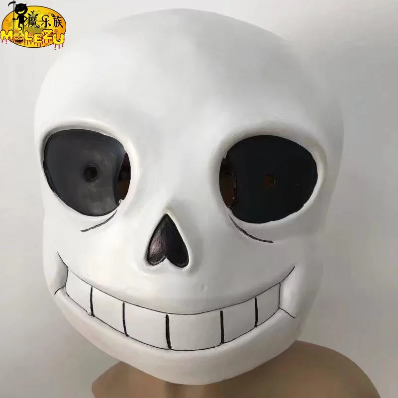 Топ Класс 100% латекс Горячая игры Undertale маска жесткий Косплэй без папируса шлем