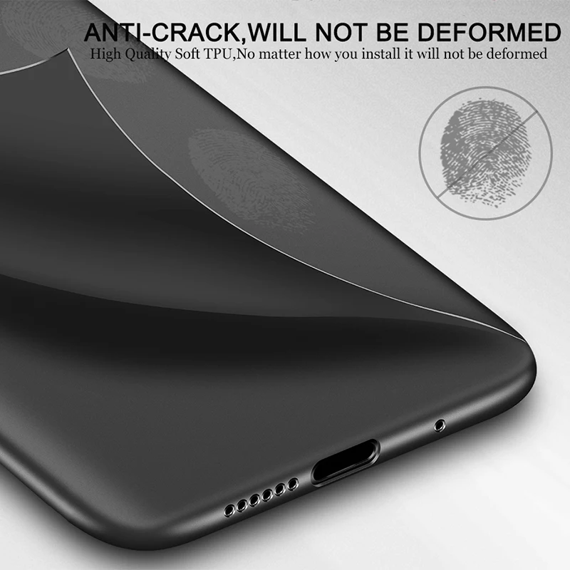 Чехол для Meizu 16 Plus 16th X M6 M5 Note 8 X8 M5S M5C черный матовый чехол телефона мягкий из ТПУ