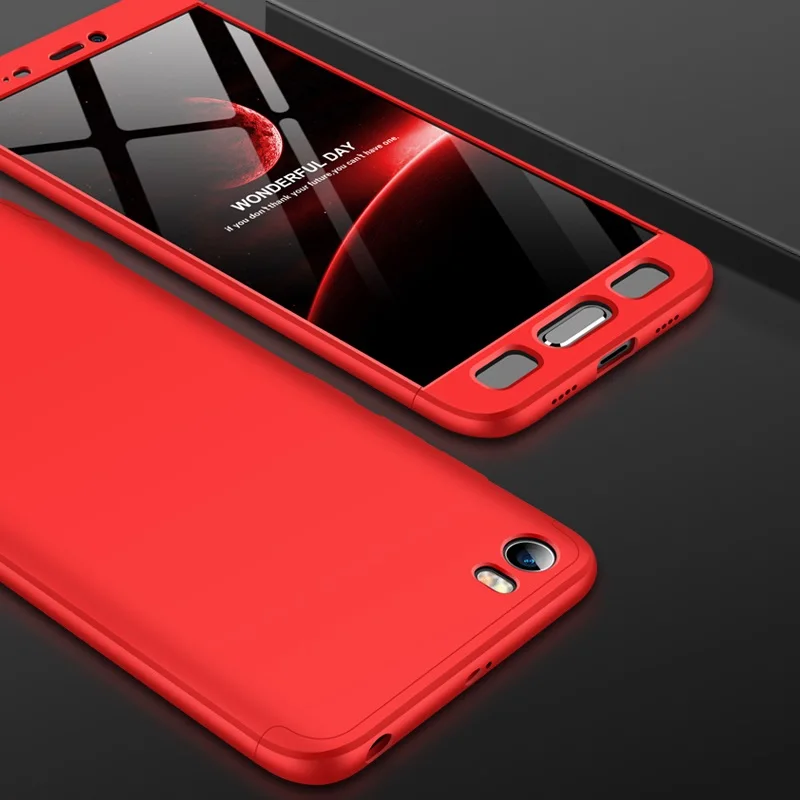 Red GKK чехол 3 в 1 для Xiaomi Redmi Go чехол 360 полная защита противоударный Матовый Жесткий чехол для Xiaomi Redmi Go чехол Coque - Цвет: Red