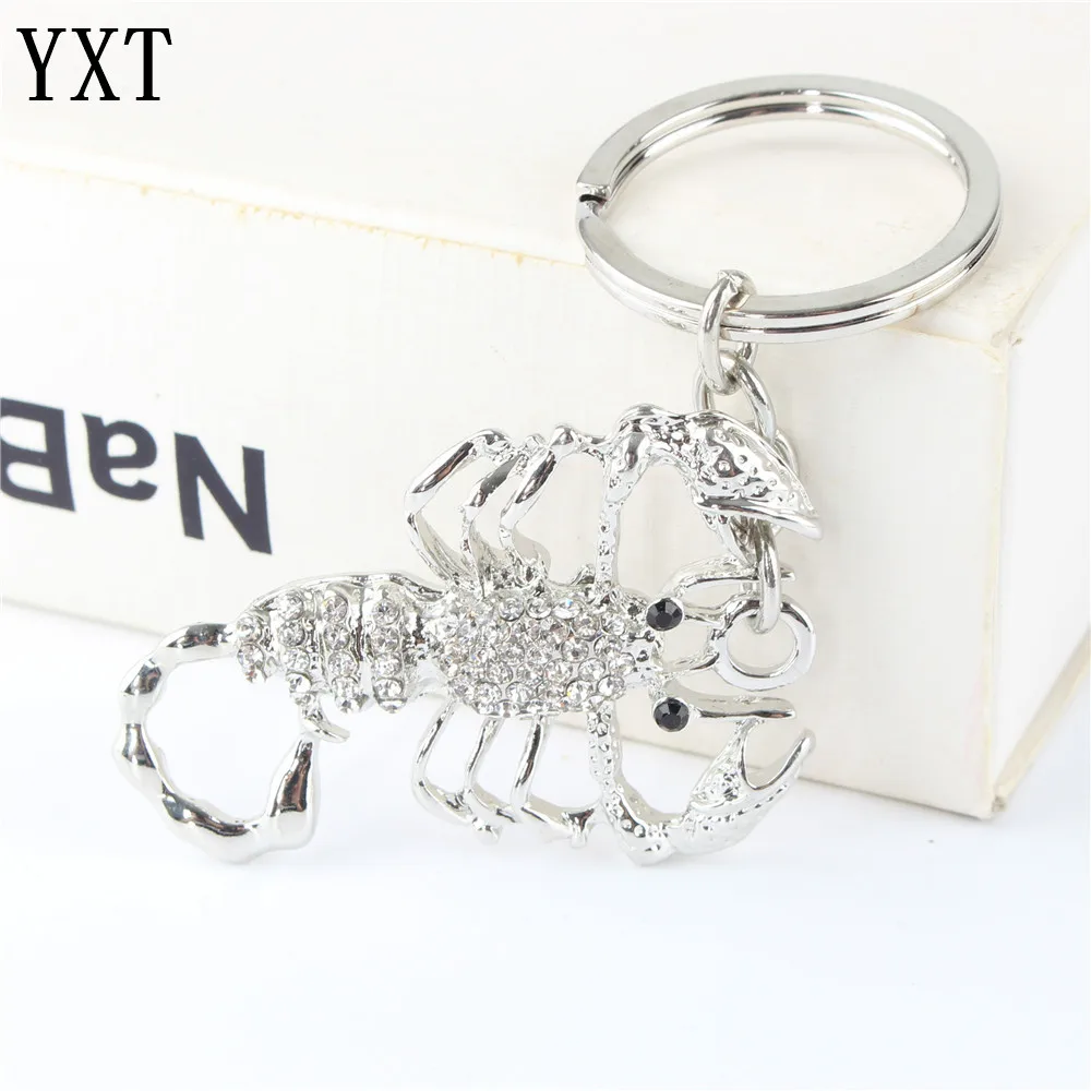 Silver Scorpion Crystal Charm Purse Handbag Car Key Ring Chain Party Wedding Birthday Christmas Gift | Украшения и аксессуары