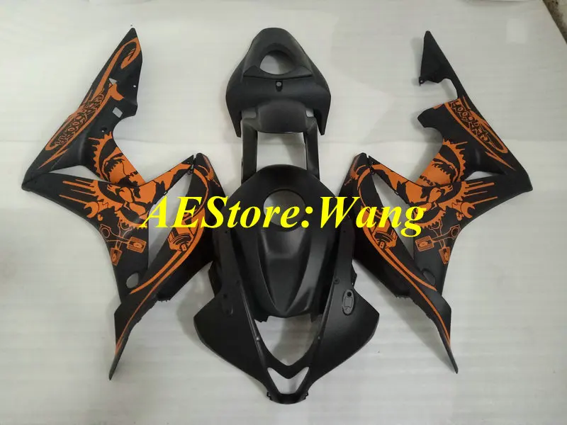 Комплект обтекателей под давлением для HONDA CBR600RR 07 08 CBR 600 RR F5 600RR 2007 2008 ABS оранжевые