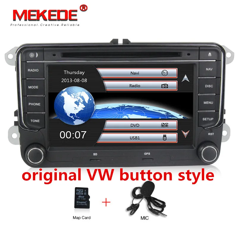 Vw оригинальный автомобильный dvd плеер с кнопками для Skoda/Octavia/Fabia/Rapid/Yeti/Superb/VW/Seat 7
