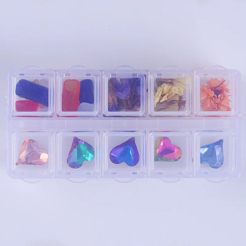 10 прозрачные сетки контейнер для украшений с крышкой ящик хранения чехол дизайна