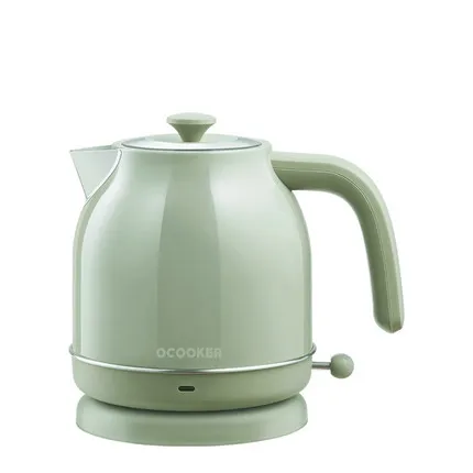 Xiaomi Youpin Qcooker Электрический чайник контроль температуры импорта 1.7л большая емкость с часами Электрический чайник - Цвет: green without watch