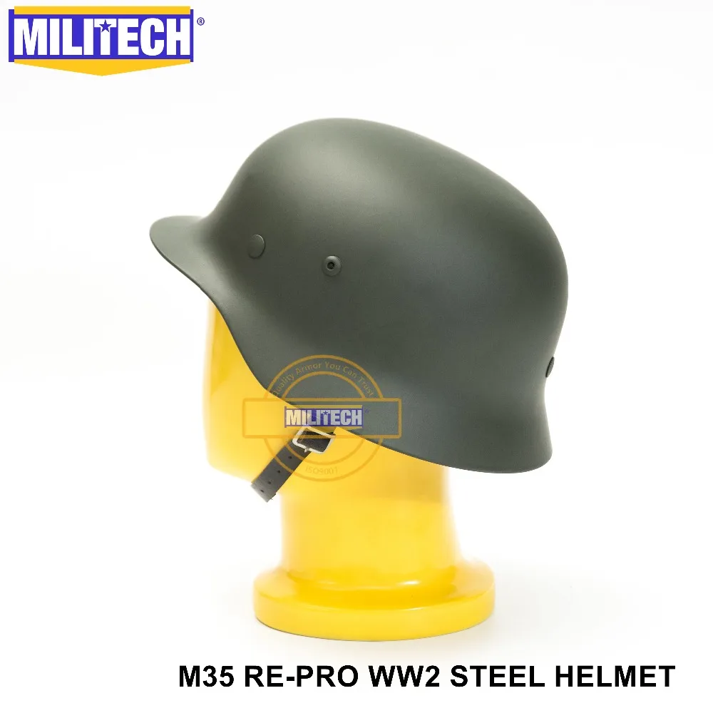MILITECH Армейский зеленый WW2 Пособия по немецкому языку M35 Сталь шлем Второй мировой