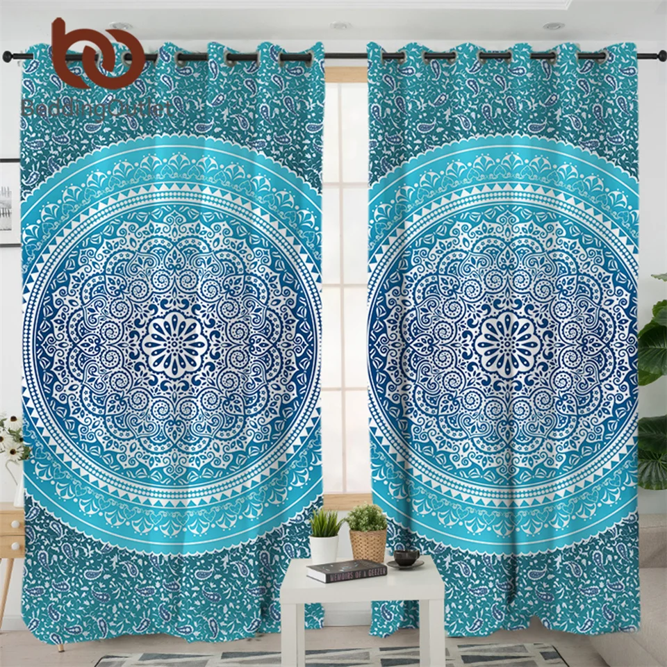 Постельные принадлежности Outlet Boho синяя занавеска s для гостиной спальни