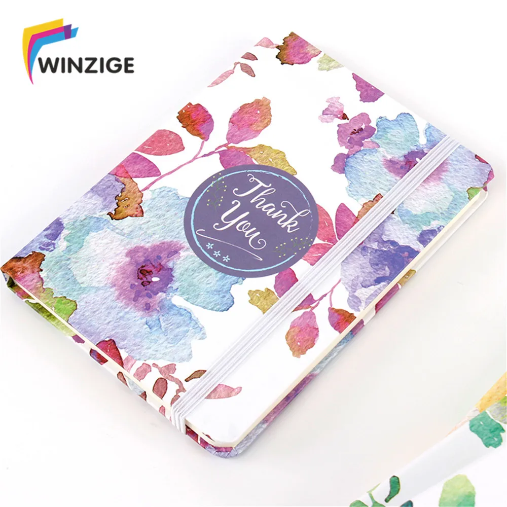 Winzige Flowery планировщик с жестким покрытием блокнот офисные школьные