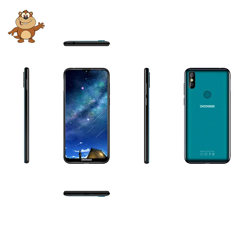 DOOGEE Y8 3 ГБ ОЗУ 16 Гб ПЗУ Android 9 0 смартфон 6 1 &quotFHD 19:9 дисплей 3400 мАч MTK6739