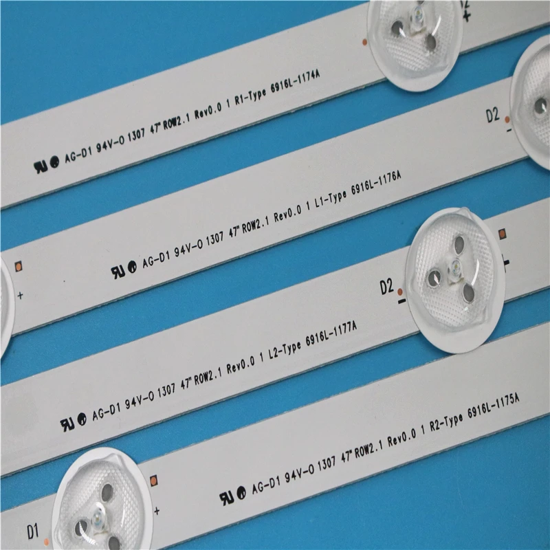 

12pcs x 47" LED Backlight Strips for LG 47" TV 47LN5200 LG47LP360 7LN540S 47LN519C 47LN613S 6916L-1174A 1175A 1176A 1177A