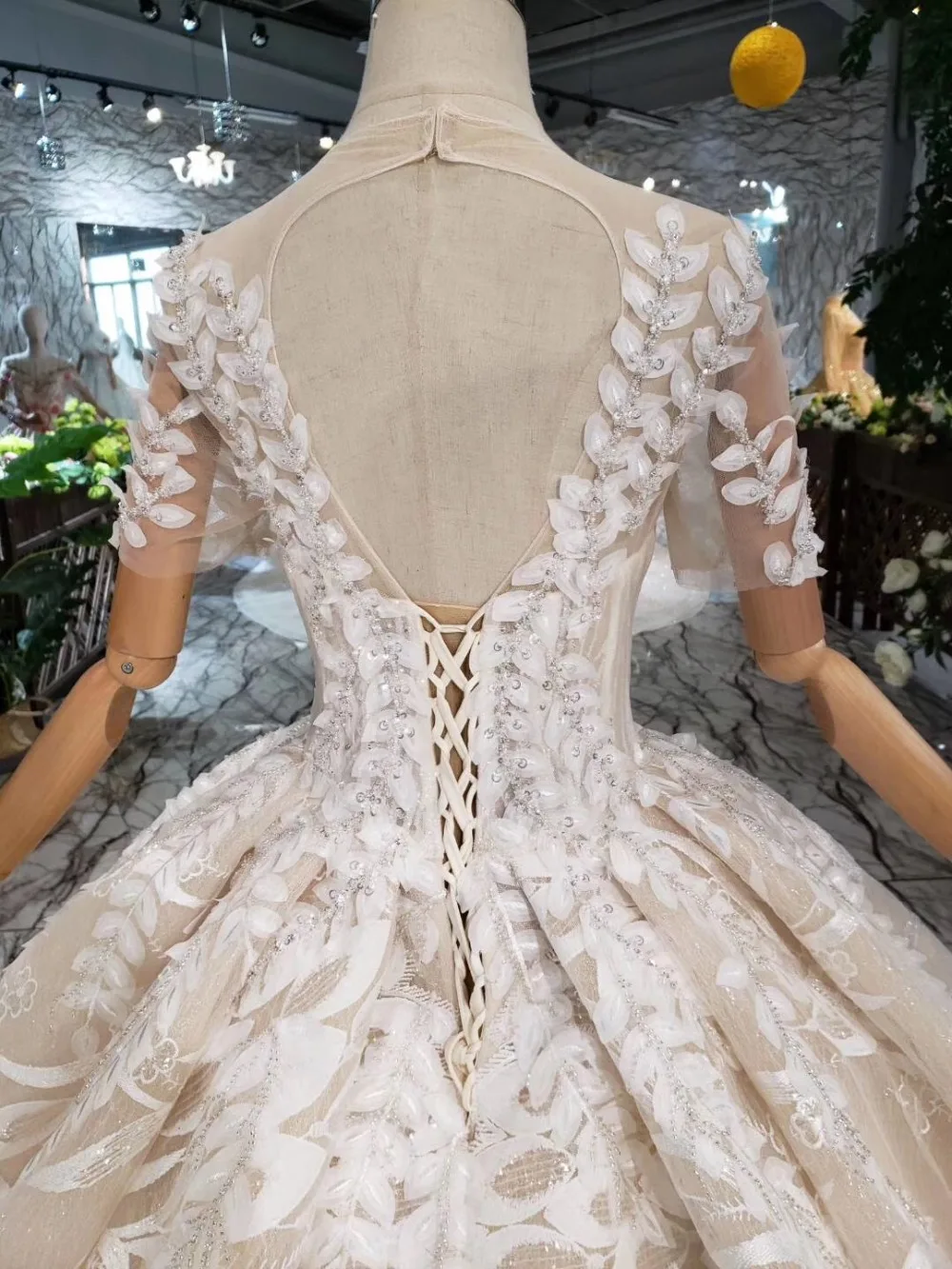 CloverBridal высокого качества Campsis цветы бокал для шампанского с коротким рукавом