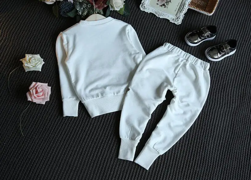 Коллекция 2017 года весенне-осенний модный комплект одежды для детей детские худи