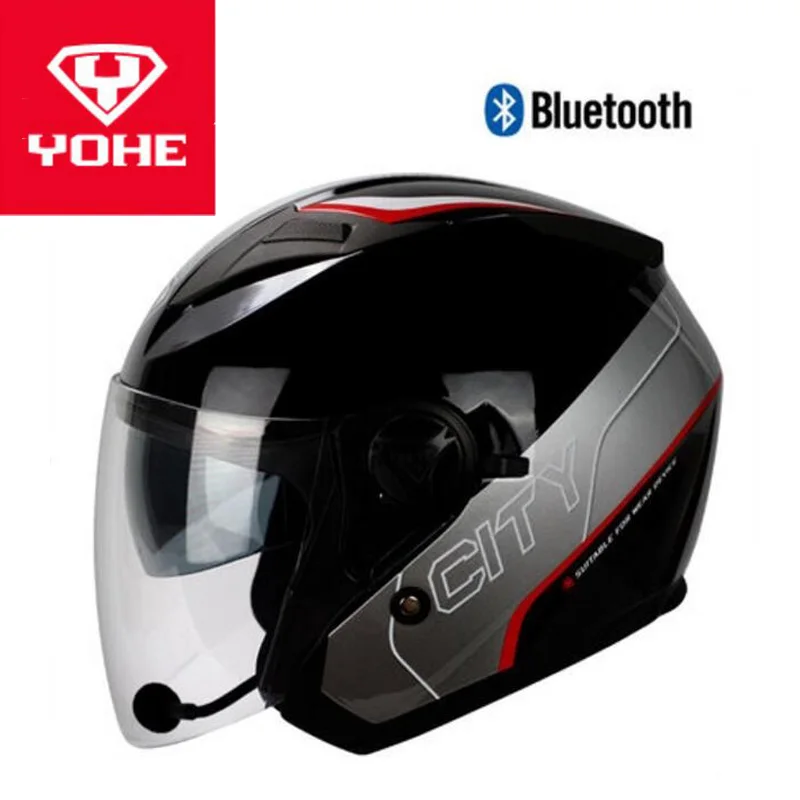 Мотоциклетный шлем с открытым лицом Bluetooth | Автомобили и мотоциклы