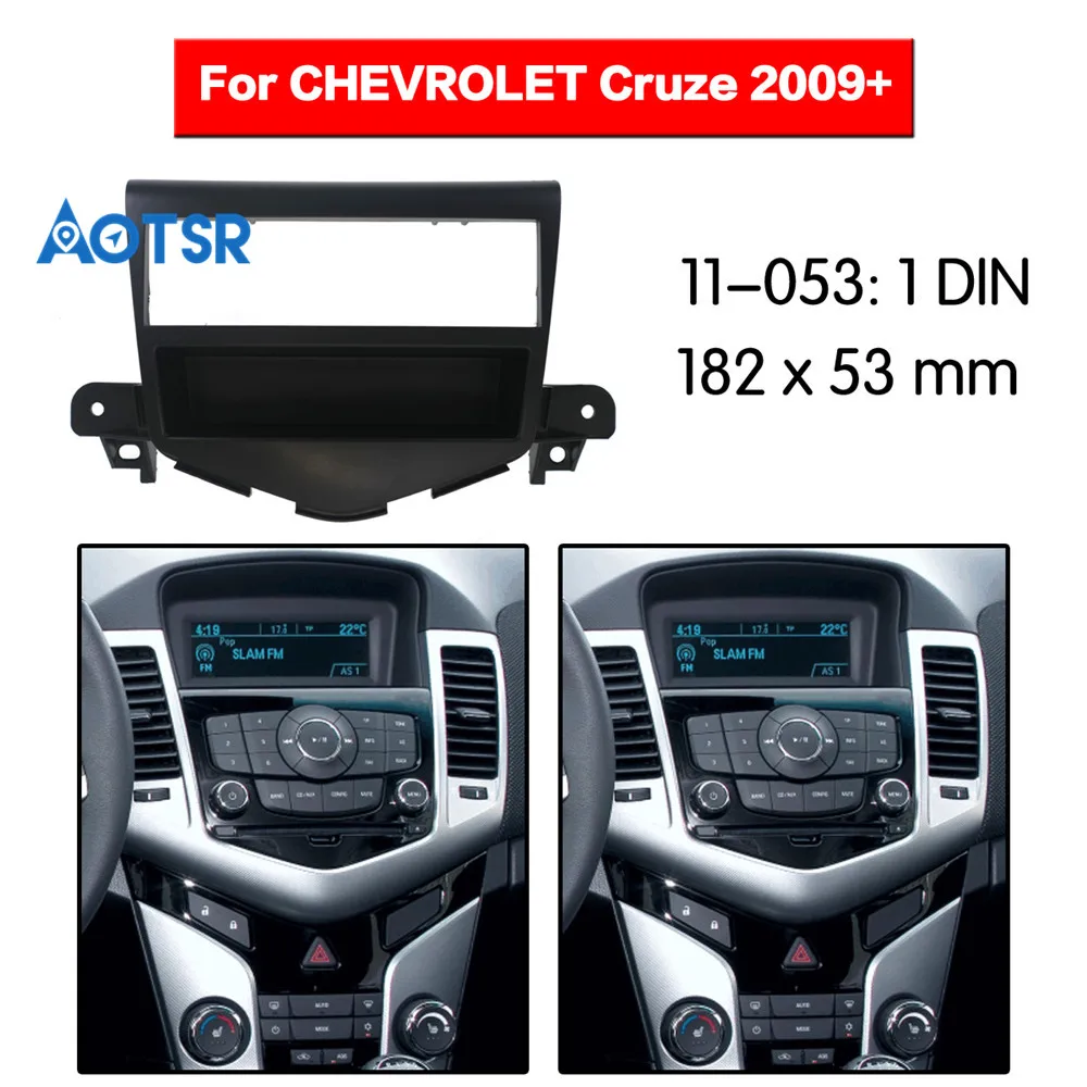 

1 din Radio Fascia for Chevrolet Cruze 2009-2012 Stereo CD GPS Panel Face Plate Frame Fascia Bezel Adapter DVD