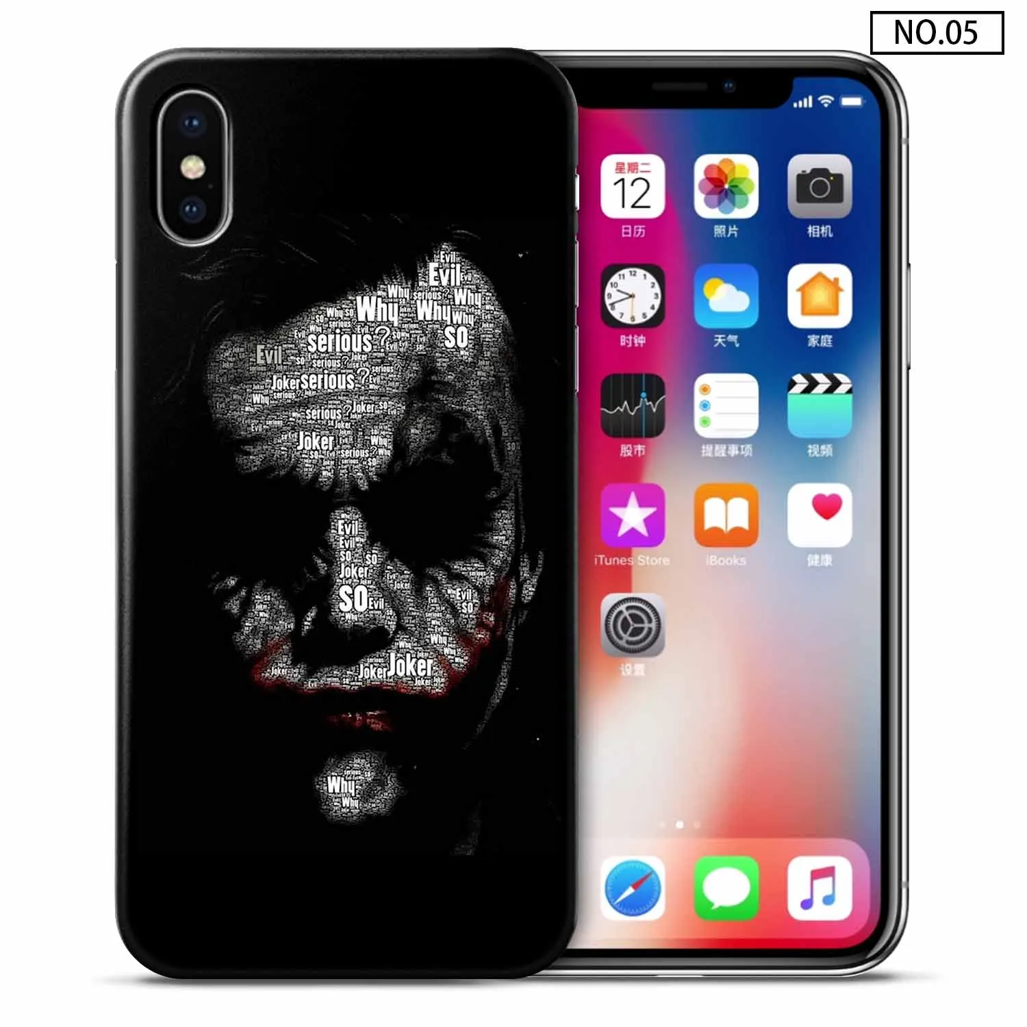 05 Для coque iPhone XS Max чехол Joker для iPhone 6S чехол Новое поступление для fundas iPhone XR чехол для 5 5S SE 7 8 Plus X Чехол - Цвет: 05