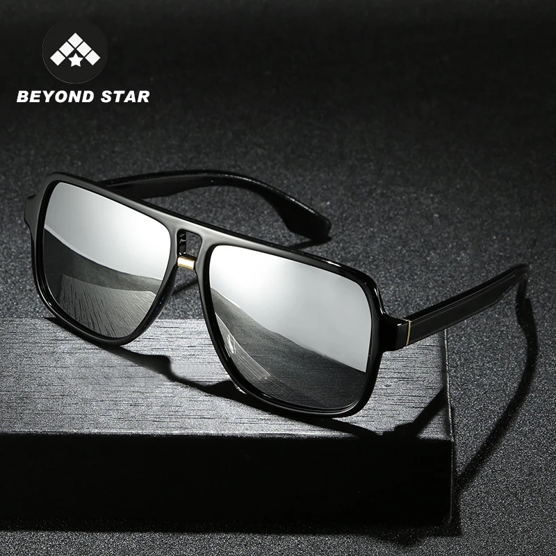 Винтажные Мужские поляризационные зеркальные очки BEYONDSTAR 2020 серебристые