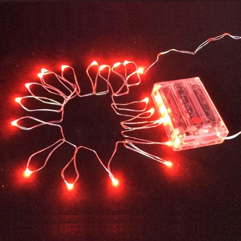 AA на батарейках 7 футов 2 м 20 led Рождество праздник свадьба украшение Copper LED медная