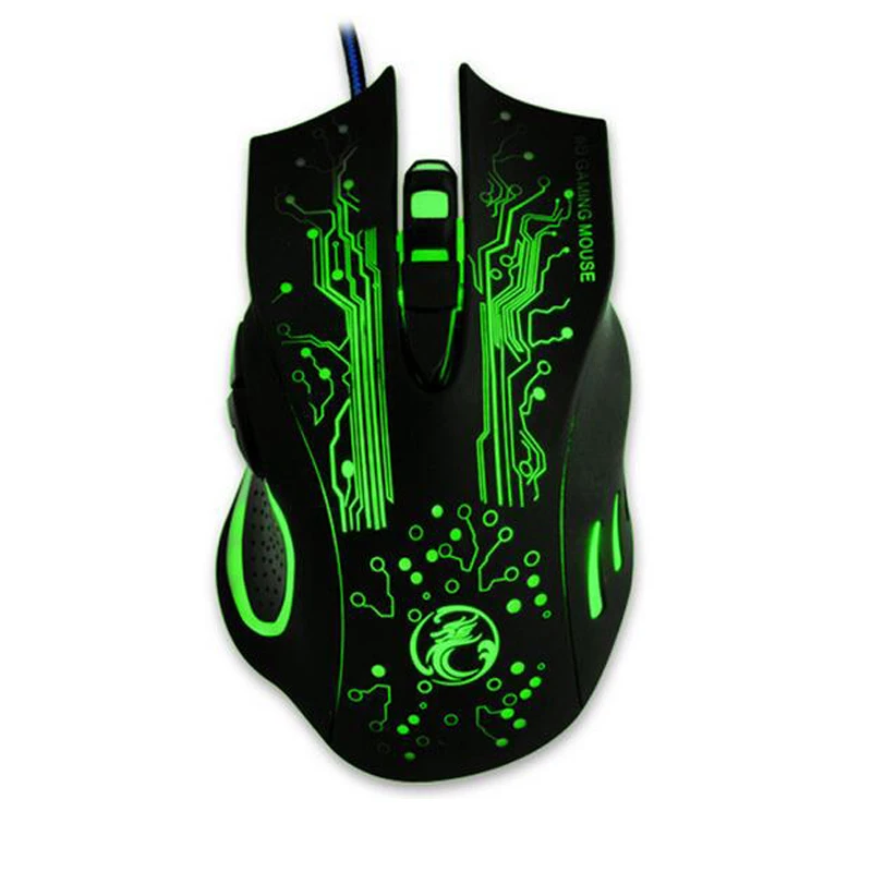 NEW Arrival Wired Gaming Mouse Gamer USB Optical Computer 5000DPI Professional Game Mice 6 Buttons Ratones PC For cs go X9 | Компьютеры и