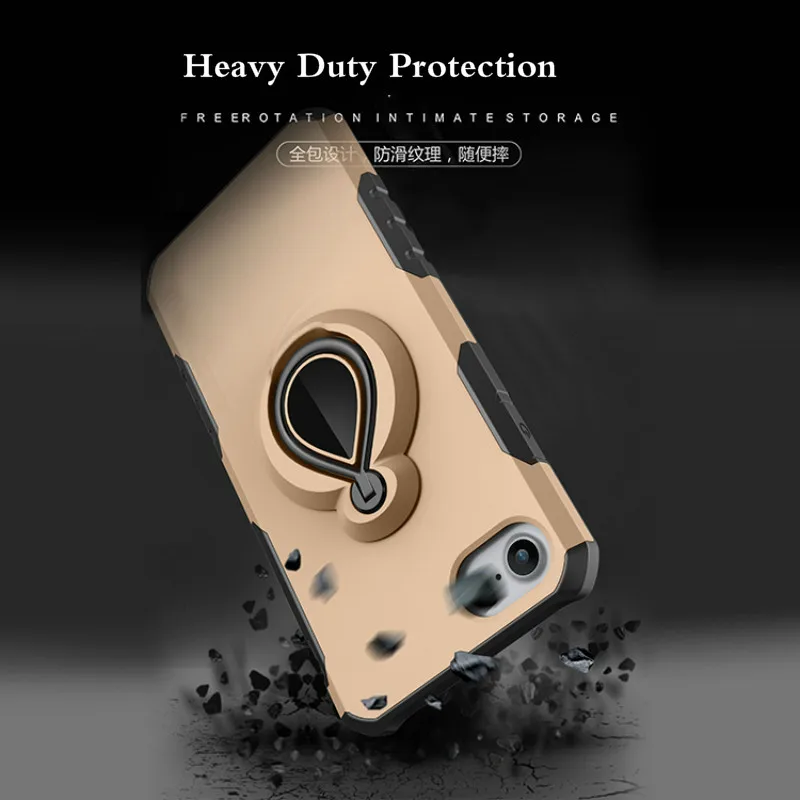 Case For iPhone 8 Plus Ring Car Magnetic Luxury Mobile Phone Hard Cover Armor X 7 6 6P SE Capas Funda | Мобильные телефоны и