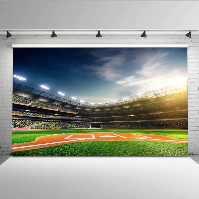 

Vinyl Photography Background Baseball Stadium Backdrop for Photo Studio Audience Platform backdrop MW-126