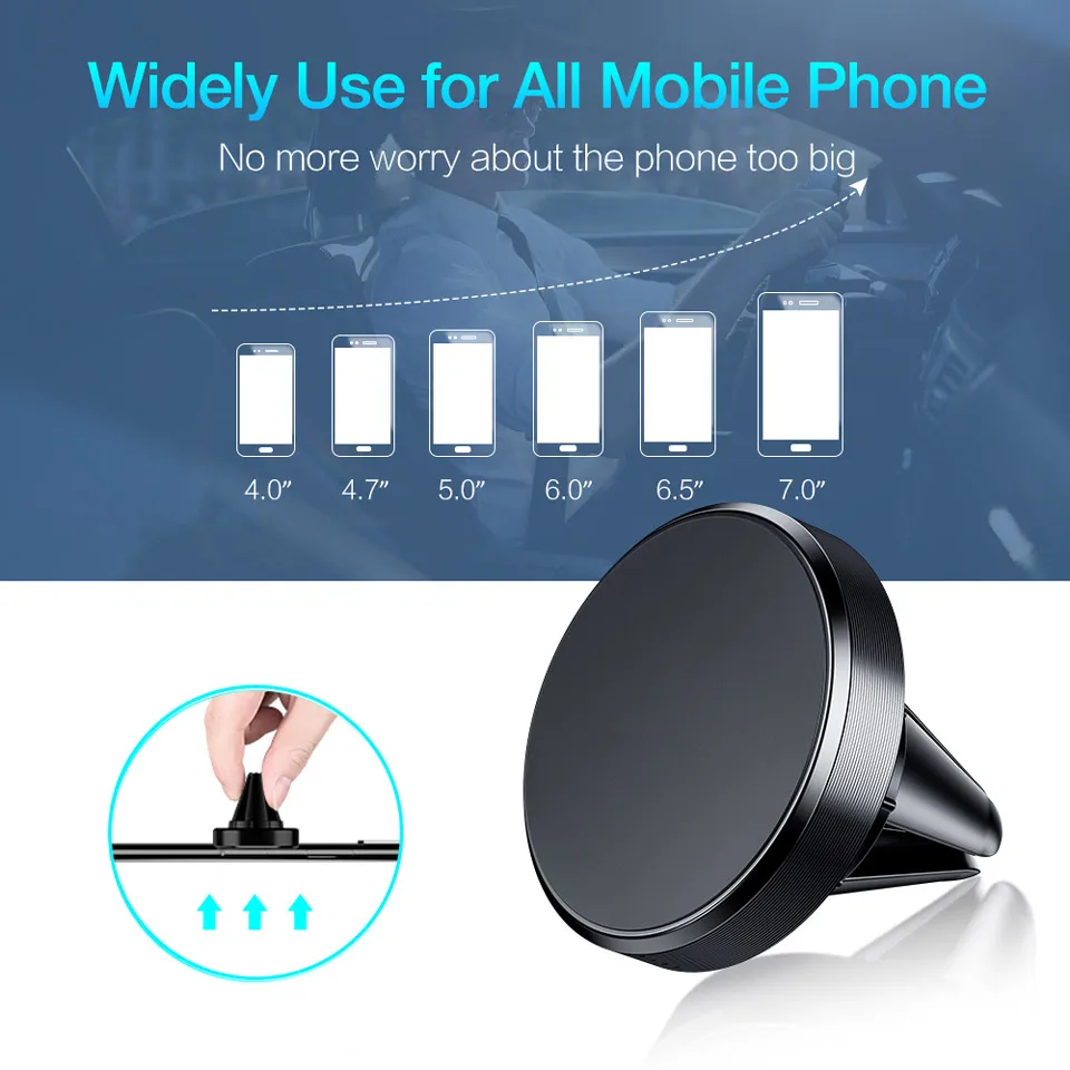 Magnetic Car Phone Holder Stand Magnet for Air Vent Mount Support Smartphone Mobile For Iphone Xi 11 Pro | Мобильные телефоны и
