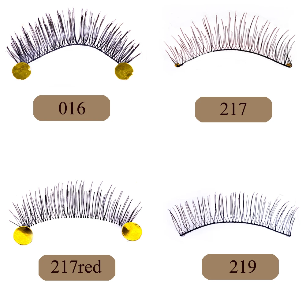 Накладные ресницы из норки 10 пар толстые ручной работы для наращивания TR504|extension