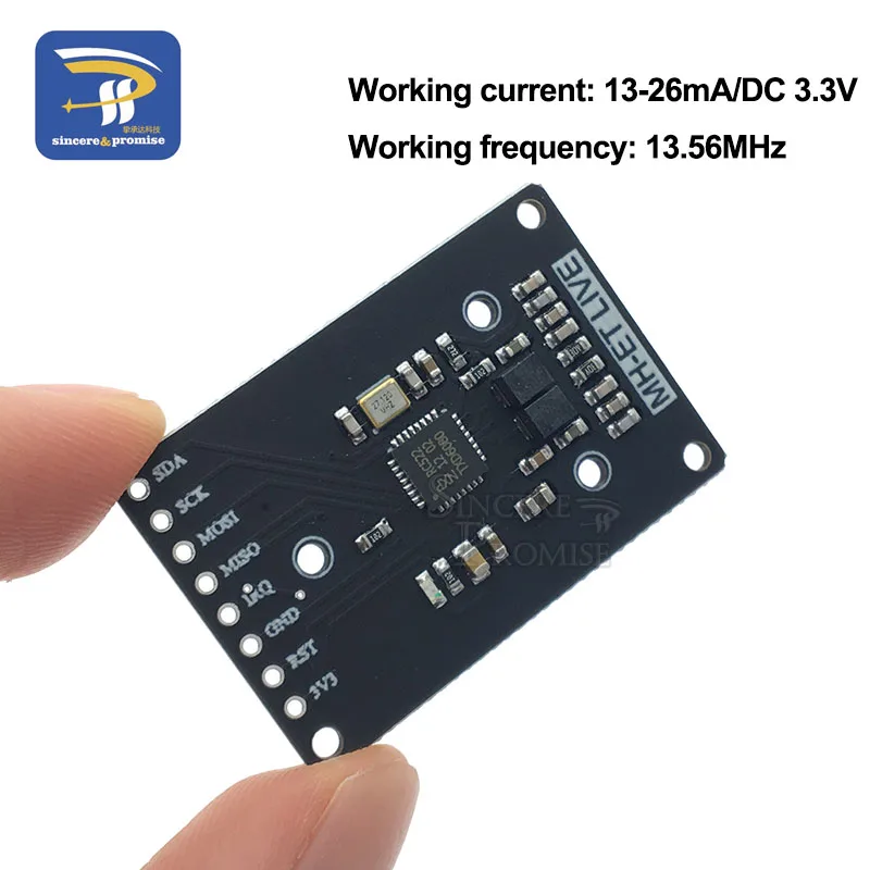 Модуль RFID RC522 Φ S50 13 56 МГц 6 см с бирками SPI запись и чтение для arduino uno