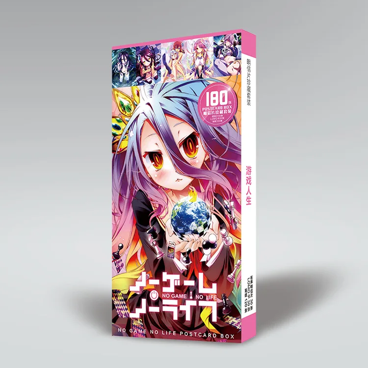 180 шт. карточка наклейка NO GAME LIFE ZERO Sora Shiro Dola Jibril Fanart|Реквизит для костюмов| |