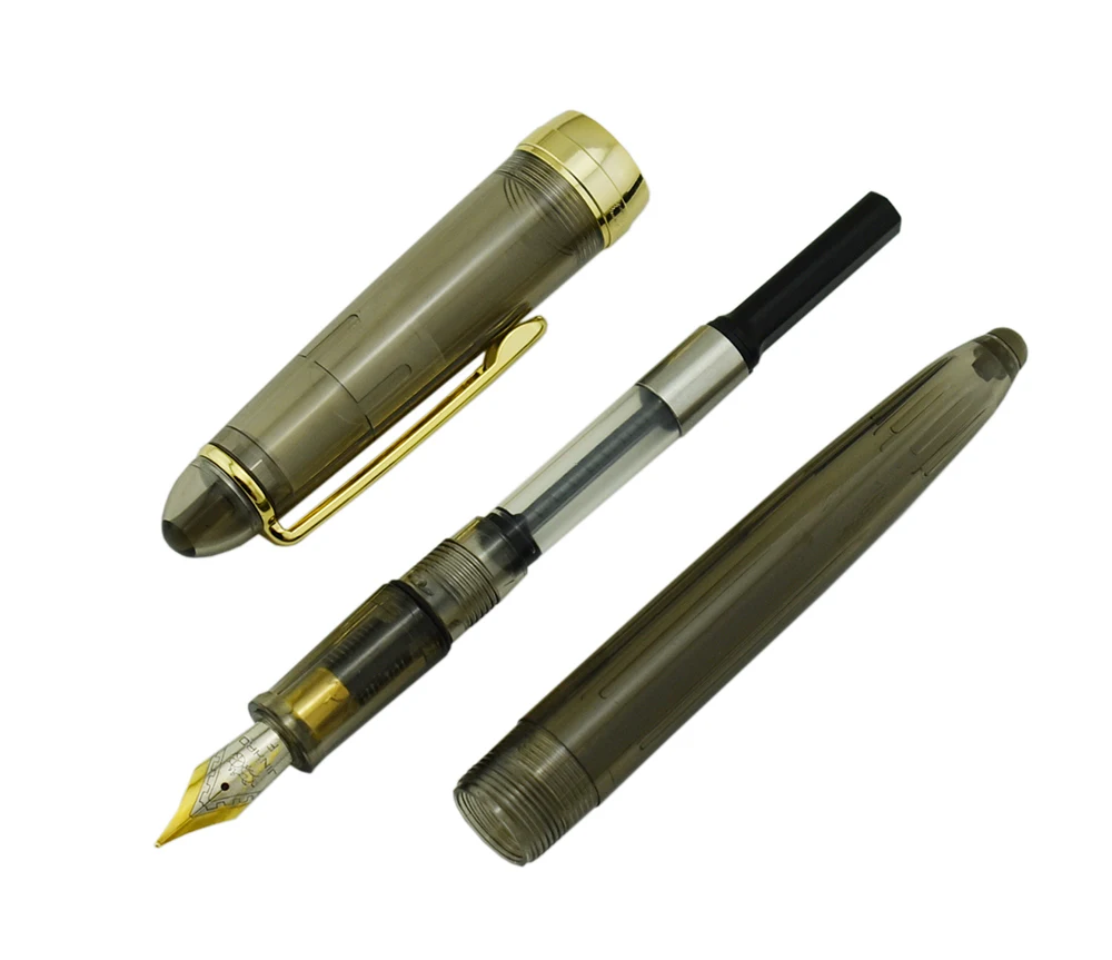 Новинка, 6 шт. в наборе, Jinhao, 992, Золотая авторучка с зажимом, с чернильным конвертером, Тонкое Перо, 0,5 мм, для письма, подписи, для школы, для мужчин и женщин
