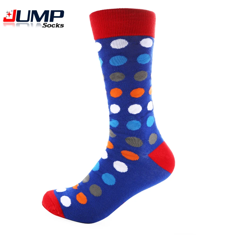 Новое поступление Повседневное Chaussette Homme 9 Цвет экипажа в горошек полоску Argyle ful
