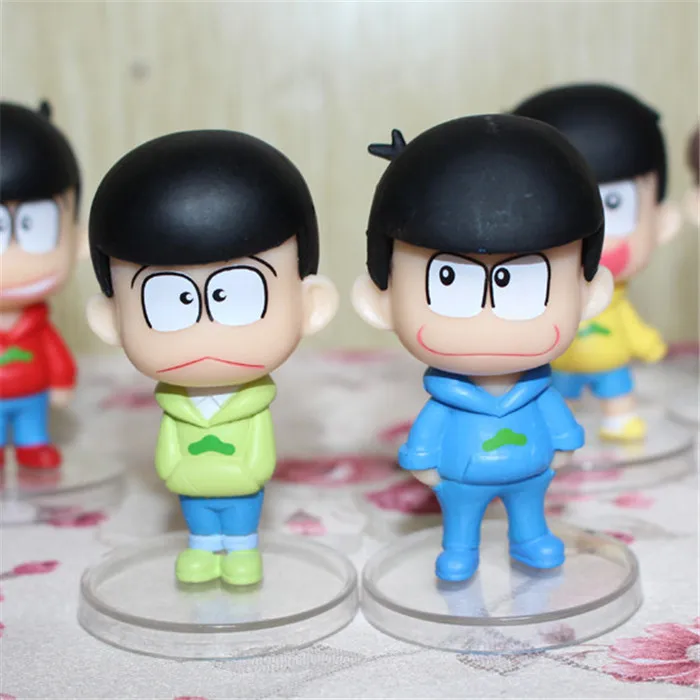 20 компл./лот Osomatsu Сан-игрушки Аниме Mr Сан Карамацу Ichimatsu цифры ПВХ куклы 6 шт./компл.