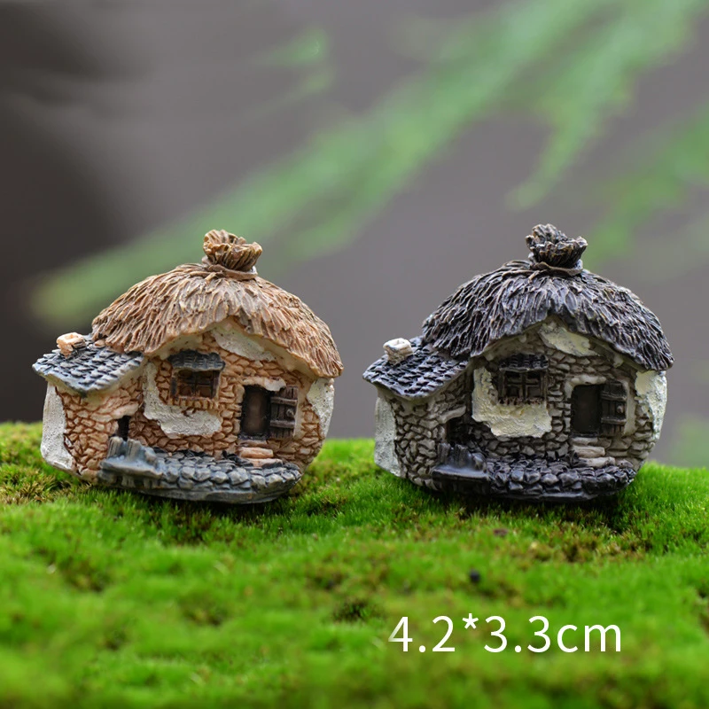 1 шт. милый мини-дом DIY сказочное садовое ремесло из смолы миниатюрный Террариум