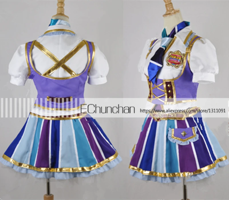 Костюм Аниме Aikatsu Kazesawa Sora для вечеринки на Хэллоуин костюм косплея|cosplay costume|sora