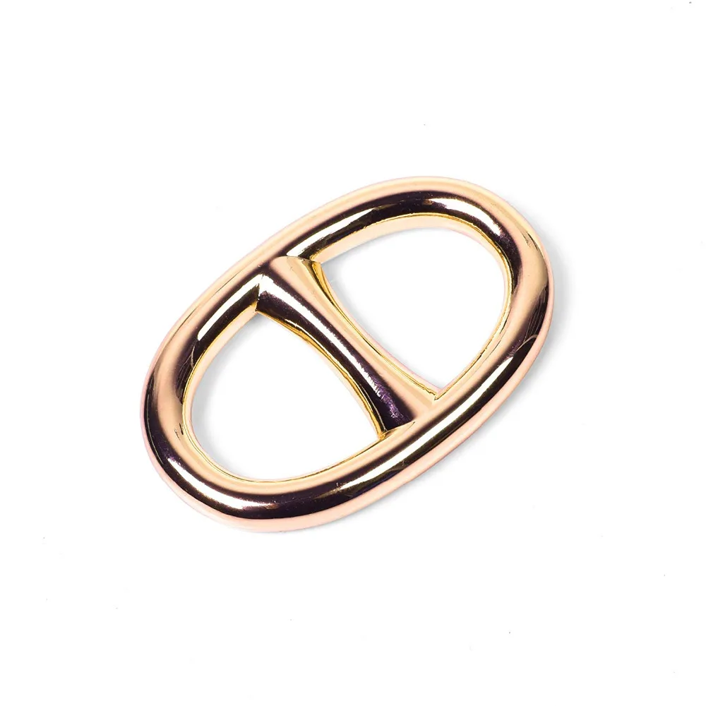 Женский шарф серебряного цвета Овальный с кольцом-держателем для украшений