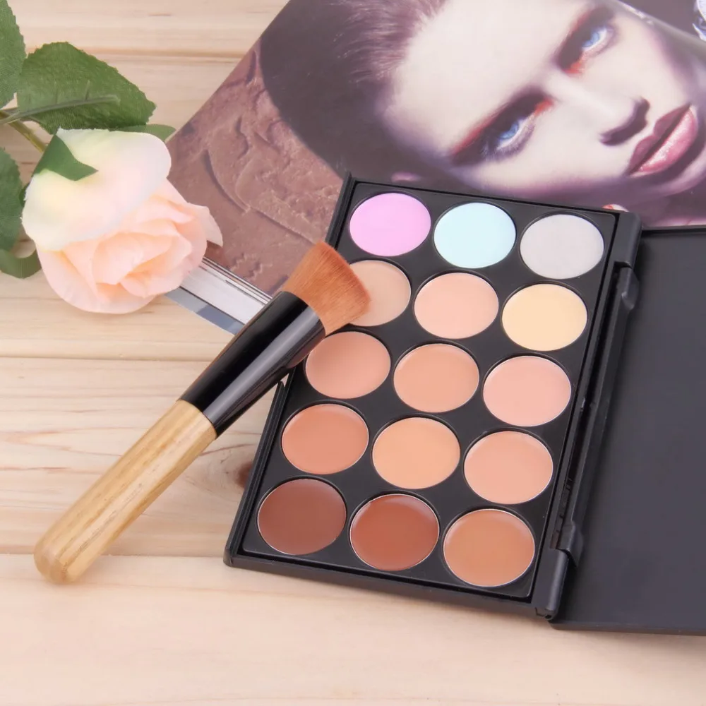 1 Набор профессиональный косметический 15 видов цветов контурная палитра крем для