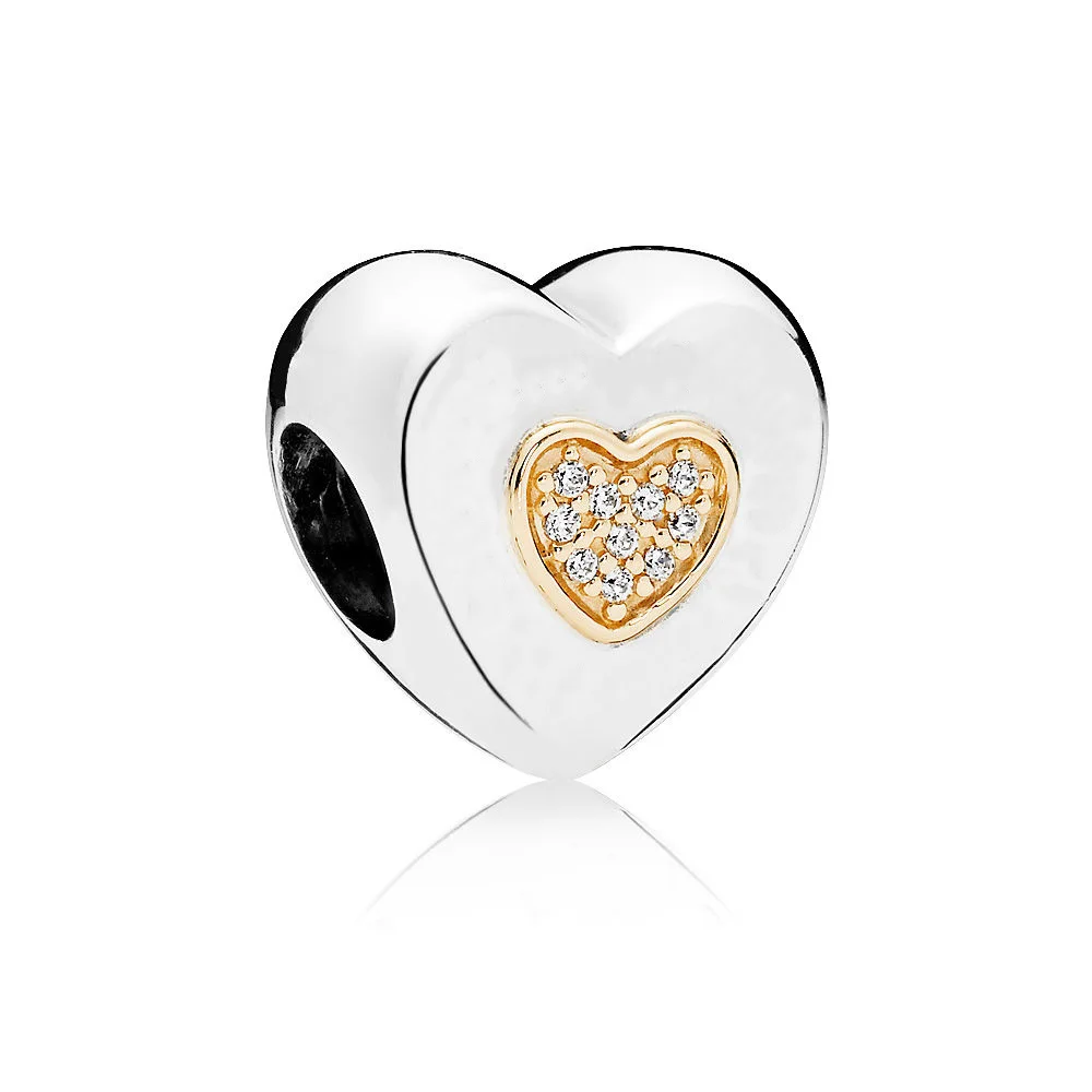 925 пробы Серебряное сердце Мышь я «Love You Mom» Лучшая Мама бусина буква для Pandora очаровательные женские браслеты и браслеты ювелирные изделия - Цвет: DY041