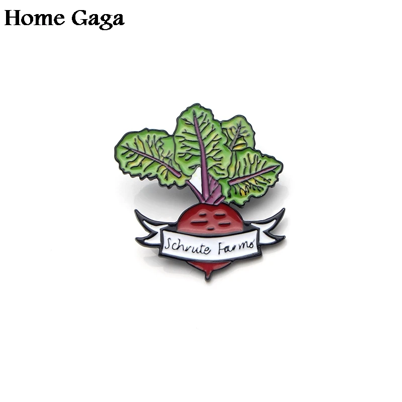Homegaga Офис Дуайт Шрут ферма цинк эмаль булавки медаль para рюкзак рубашка одежда сумка броши значки для мужчин и женщин D1809