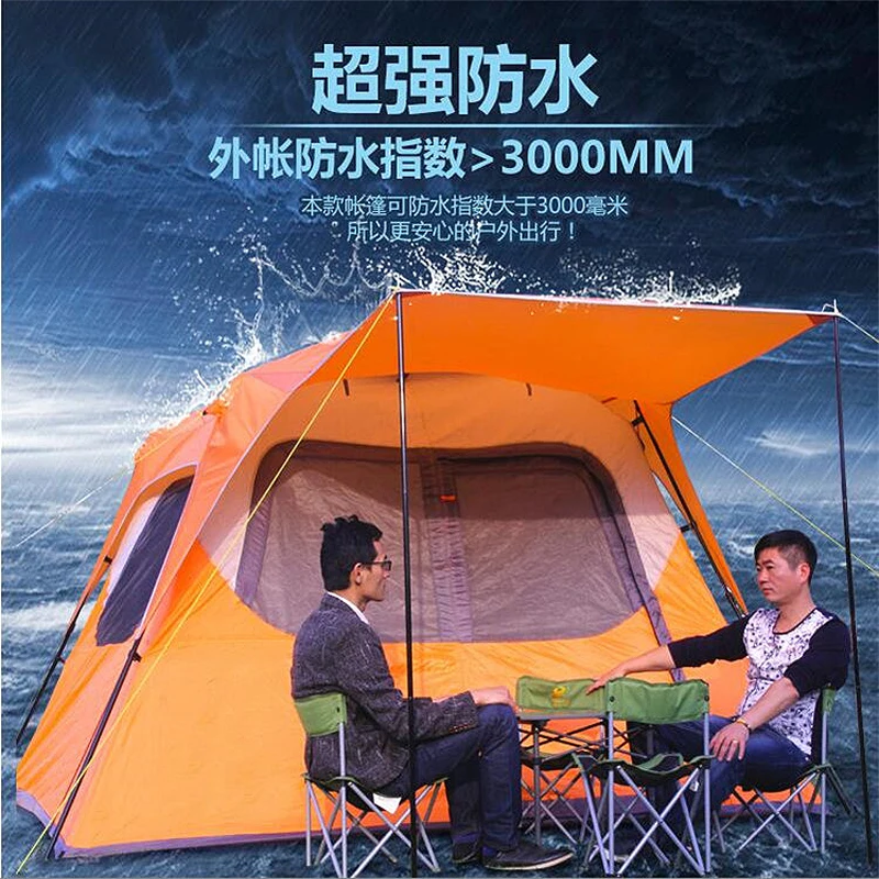 Новый открытый 3-4-6 многосемейные палатки для кемпинга БЫСТРАЯ Защита от солнца
