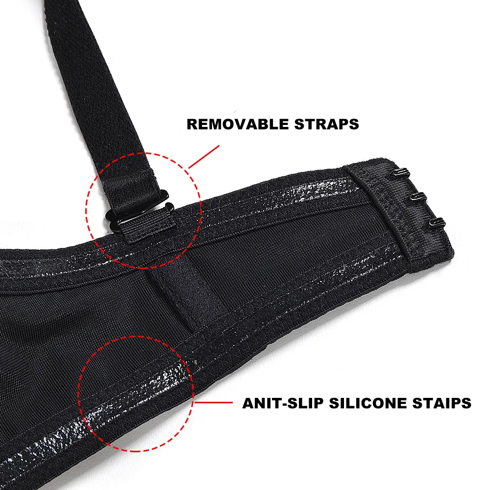 Женский нескользящий бюстгальтер с лямками разные цвета размеры 32 34 36 38 40 42 44 B C D DD