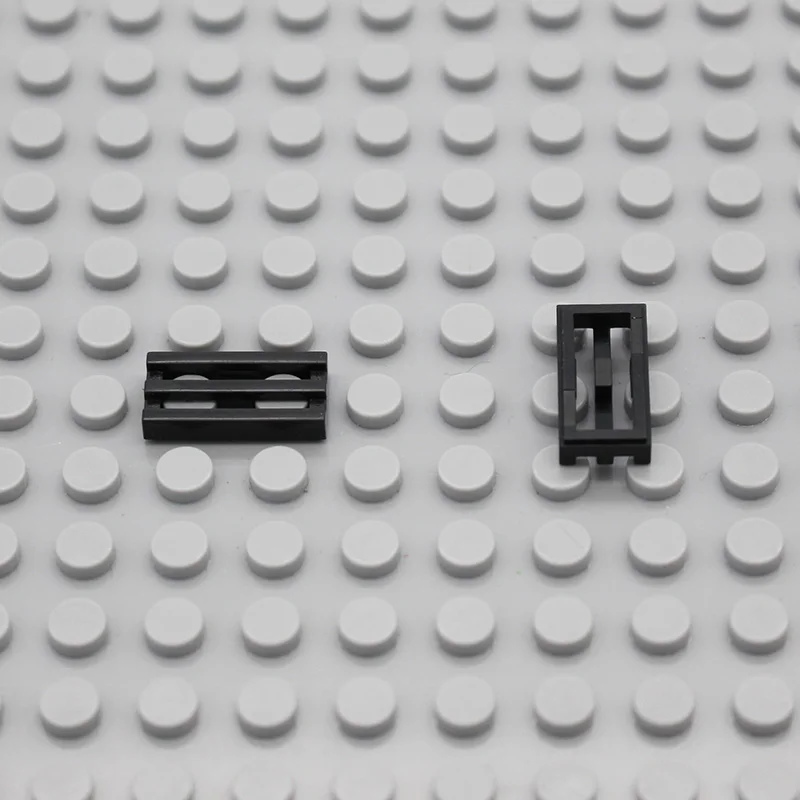 Мпц плитка Изменение 1X2 решетка 2412 параллельные линии DIY просветить конструкторных блоков, Детские кубики Запчасти совместим с собирает частицы - Цвет: Черный