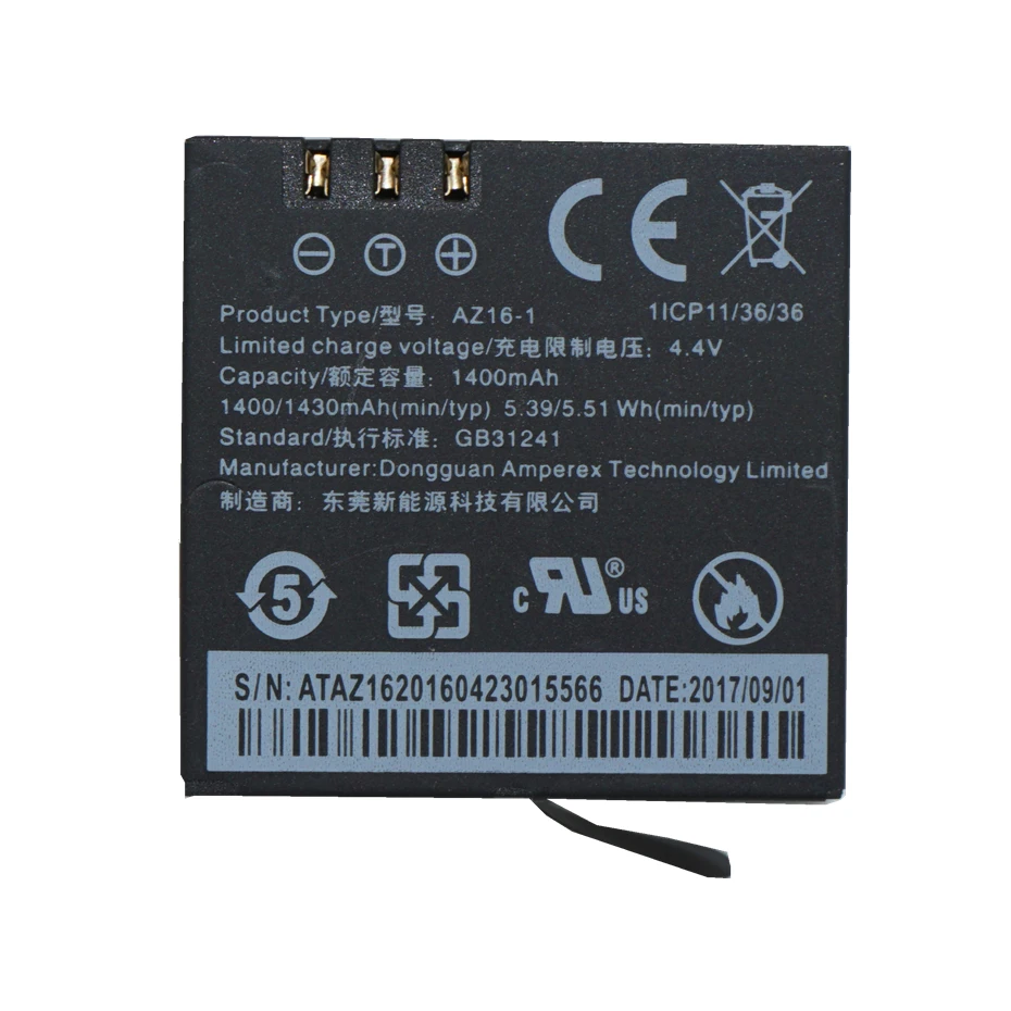 Цифровые Батареи для Xiaomi Yi 2 4K батарея 1400mAh XiaoYi II перезаряжаемая литий ионная Экшн
