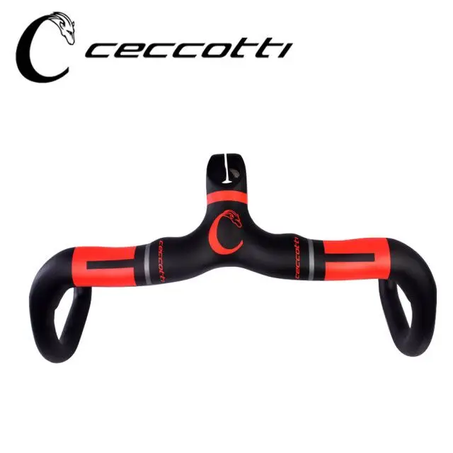 2021 Углеродные запчасти raod для велосипеда углеродное волокно руль CECCOTTI красный