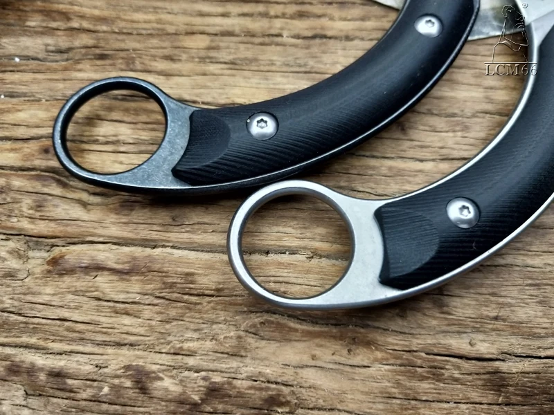 LCM66 tactical karambit High-end D2 steel scorpion claw knife outdoor camping jungle survival battle Fixed blade self defense cs