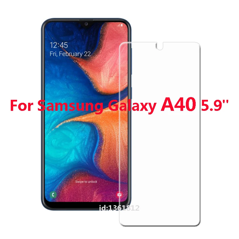 

For Samsung Galaxy A40 Tempered Glass Screen Protective Film For Samsung Galaxy A 40 Glass Screen Protector Smartphone Glass