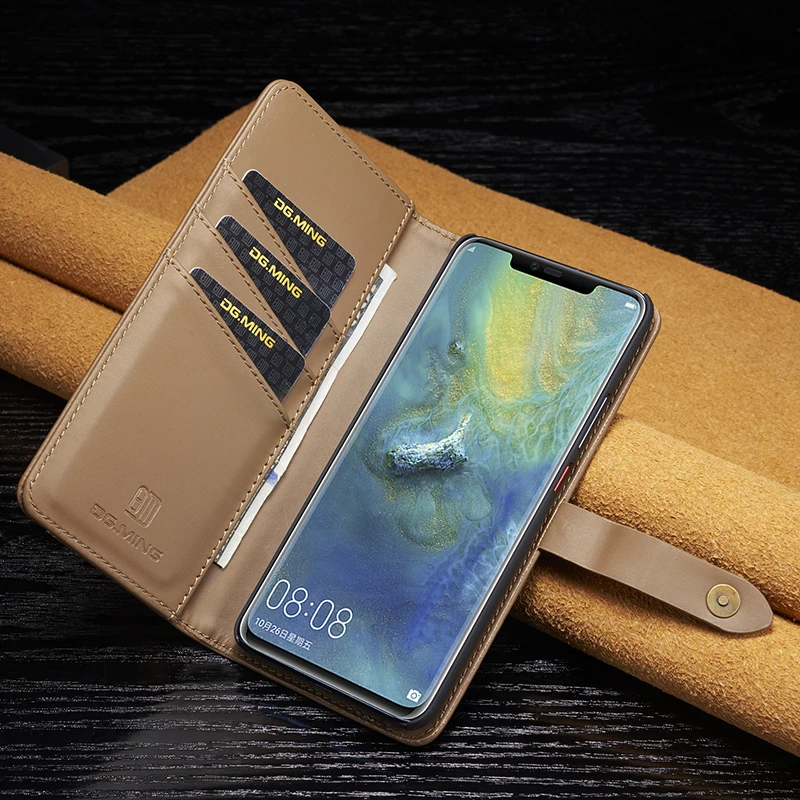 Блокнот с отделением для карт чехол для телефона huawei mate 20 P20 P30 Pro Чехол кожаный Отделяемый Магнитный чехол для mate 20 Lite P30 чехол