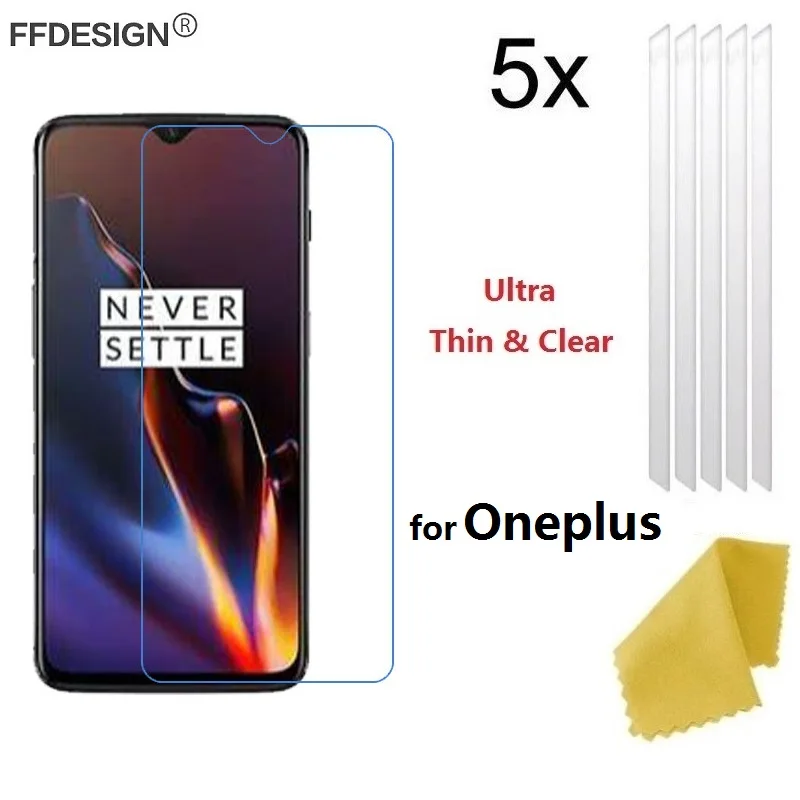 5x Защитная пленка для ЖК экрана Oneplus 7 Pro 6T 6 5T 5 3T 3 7T (не стекло) защитная из