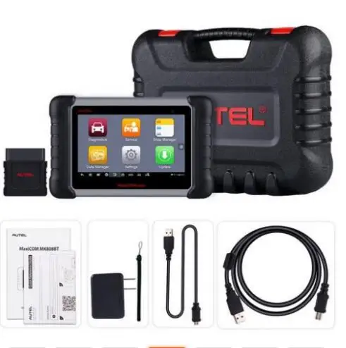 Autel MaxiCOM MK808BT OBD2 диагностическое сканирующее устройство антиблокировочная система тормозов система пассивной безопасности EPB DPF BMS SAS давления воздуха в шинах IMMO MK808 считыватель кода