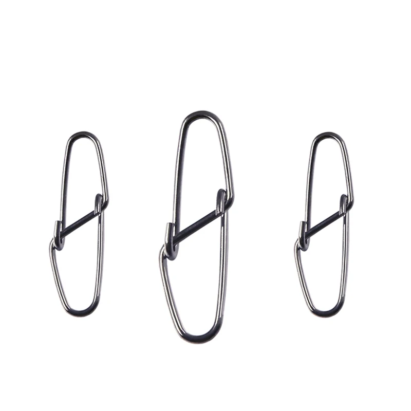 20pcs Hooked Snap Pin Stainless Steel Fishing Barrel Swivels Hook Lure Accessories Connector Tools Carp Fly Tackle Box | Спорт и