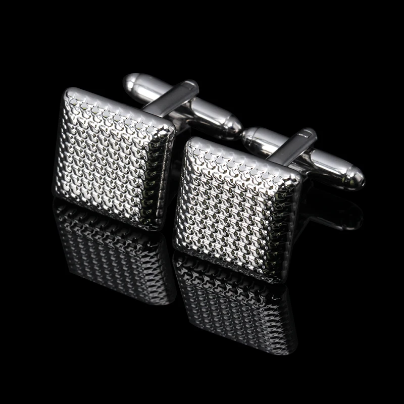 

HYX Enamel cufflinks male French Silvery shirt cufflinks cuff button French Shirt Men Jewelry Wedding Groom Men Cuff Links