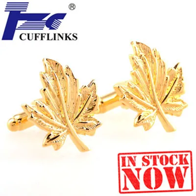 Запонки в виде листьев золотого листа 2 пары Бесплатная доставка | Украшения и