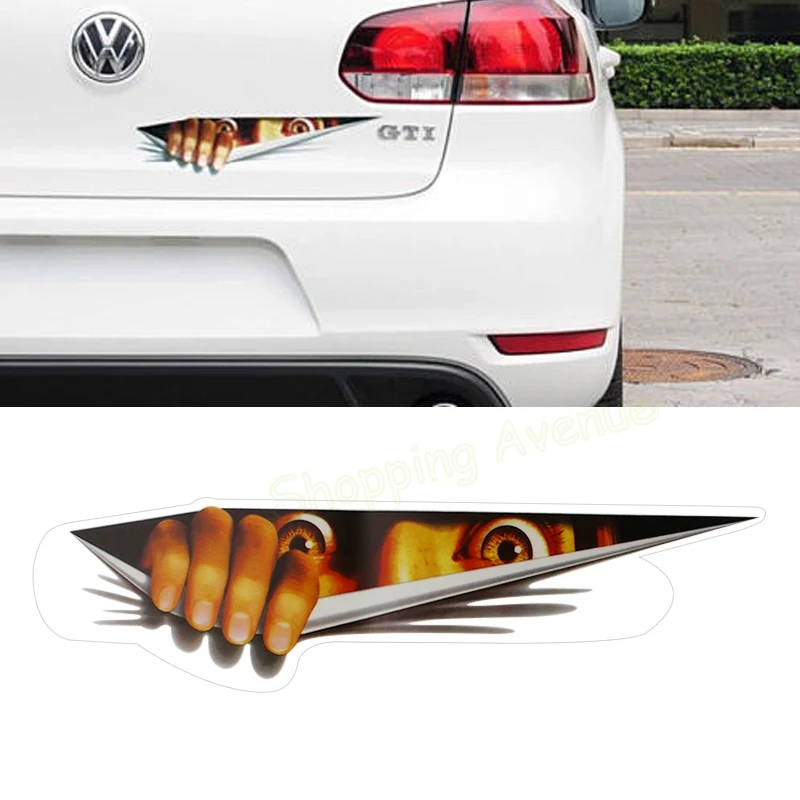 LEEPEE забавная наклейка на автомобиль глаза подглядывание капоты багажник триллер